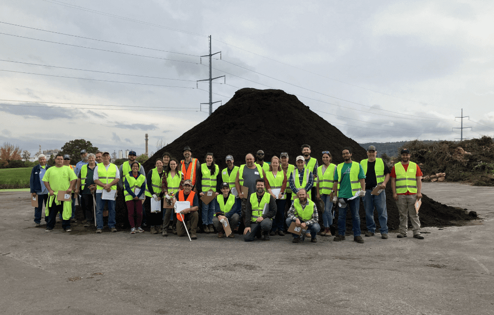 Participants of the composting training in New York