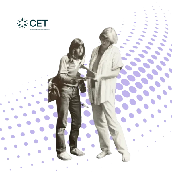 CET employee from the 50ts doing a energy audit