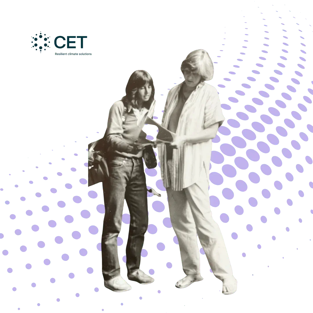 CET employee from the 50ts doing a energy audit