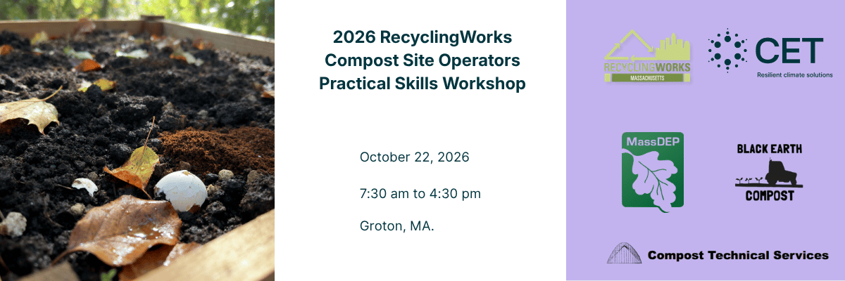 2026 compost site operators event flyer