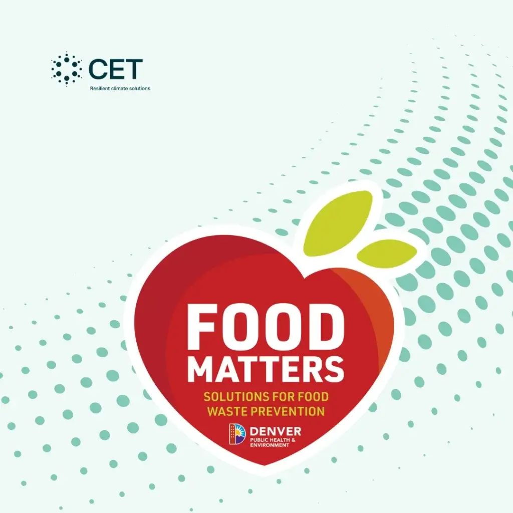 Denver food matter logo and CET